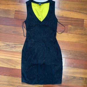 Sequined Black mini dress